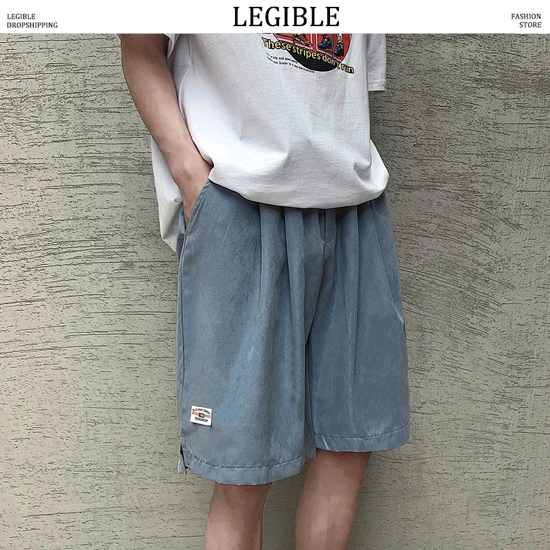 Разборные новые модные мужские повседневные шорты 2020 летние однотонные японские