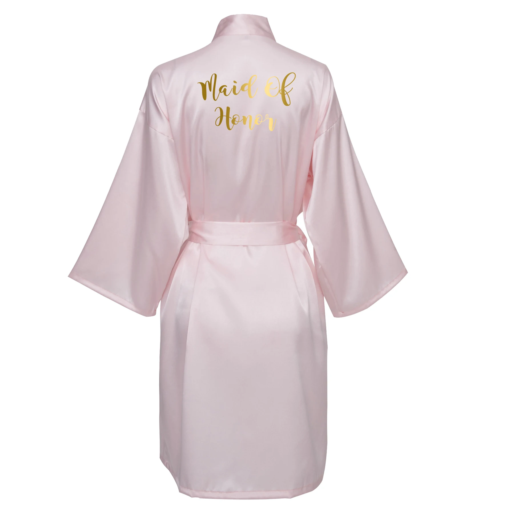 Lpink maid of honor Owiter женское Бордовое платье атласное шелковое свадебное банное платье Свадебный Рождественский подарок свадебное платье для подружки невесты белое платье одежда - Цвет: Lpink maid of honor