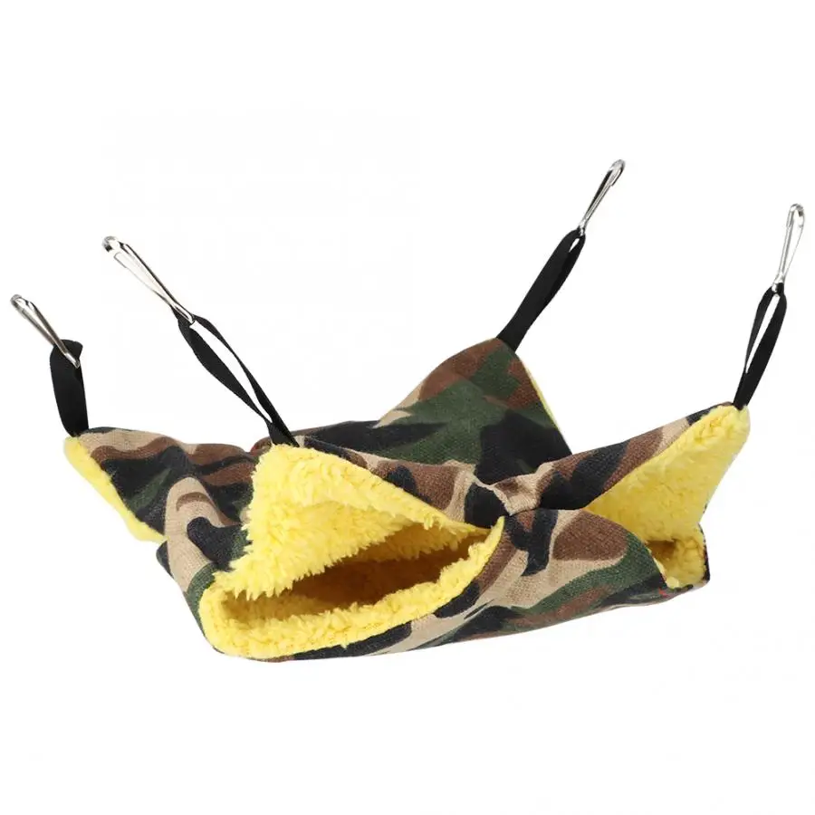 Маленький Домашний хомяк теплый зимний двойной гамак искусственный с крючками