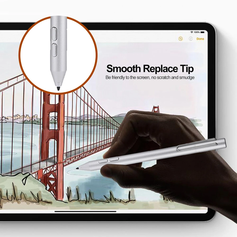 Стилус для планшета Surface Pro 3 4 5 с чувствительностью к давлению 4096 35 ЕА со сменным