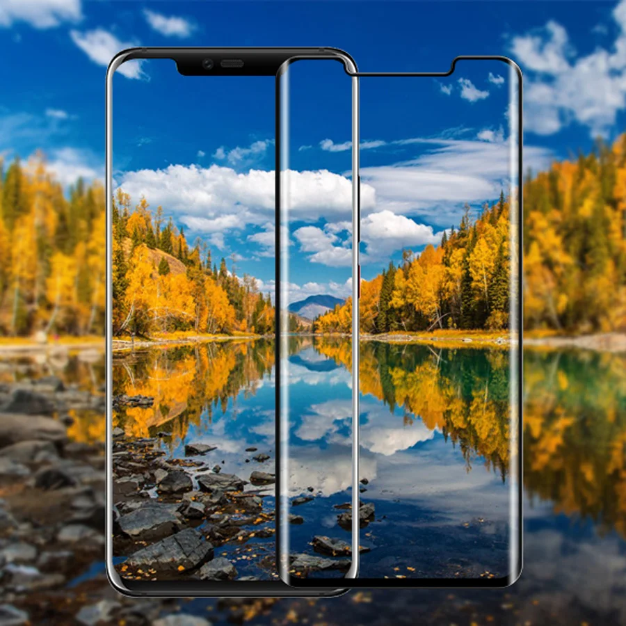 3D закаленное стекло с изогнутыми краями для LG G7 ThinQ V30 V40 полное покрытие