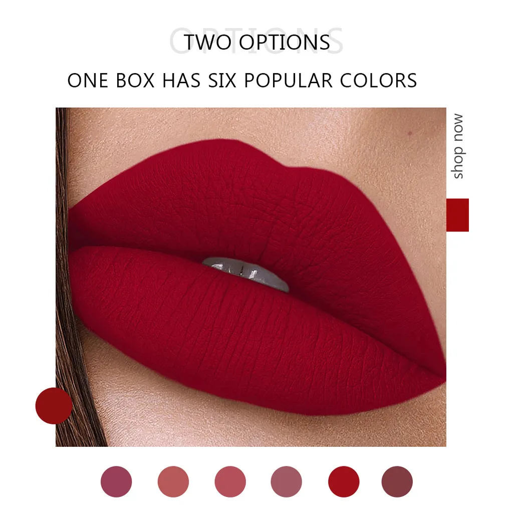 

Ladies Beauty Makeup Sexy Hydrating Long Lasting Matte Lip Gloss Lipstick maquillaje maquillajes para mujer 2021