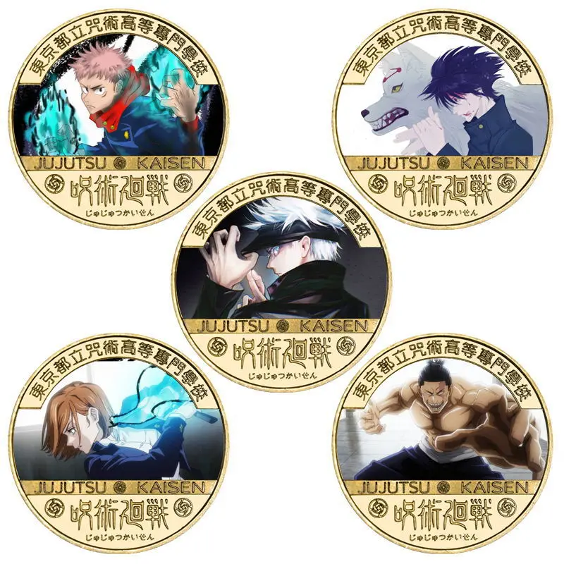 

Japan original limited edition commemorative commemorative spell return to war commemorative coin metal crafts badge anime