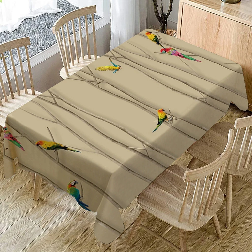 

3d Cute Flower Print Rectangular Tablecloth for Table Wedding Party