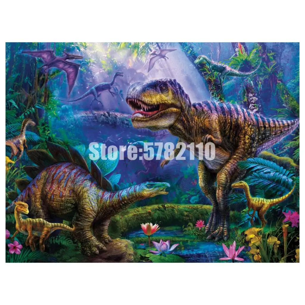 5d алмазная живопись сделай сам вышивка крестиком динозавр джунгли Алмазная