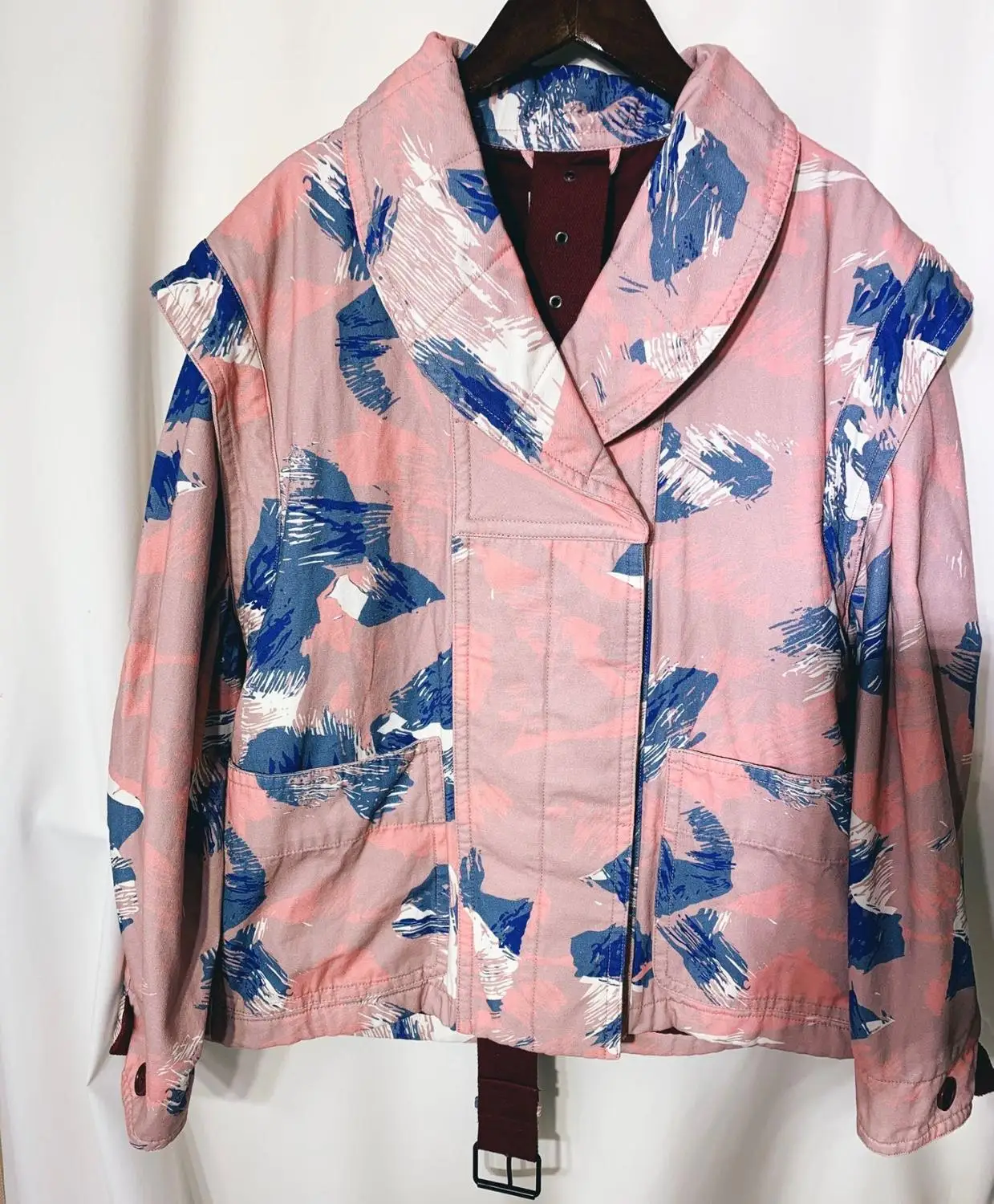 2020 осенние парки Raine Женская куртка Прямой галстук краситель принт хлопок шаль