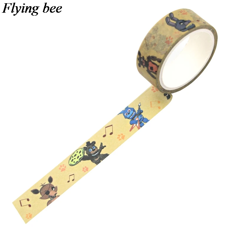 Flyingbee 15 мм x 5 м кукла из фильма ужасов washi лента бумага DIY декоративная клейкая