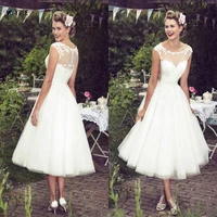 myyble 2021 cheap chic tulle wedding dress vestido de noiva beading applique bridal gown plus size