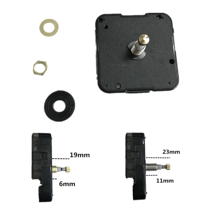 

100pcs High Torque 12888 SUN 23mm19mm Shaft length Wall Clock Accessory Quartz Movement Silent Step Movement DIY Clock Kit