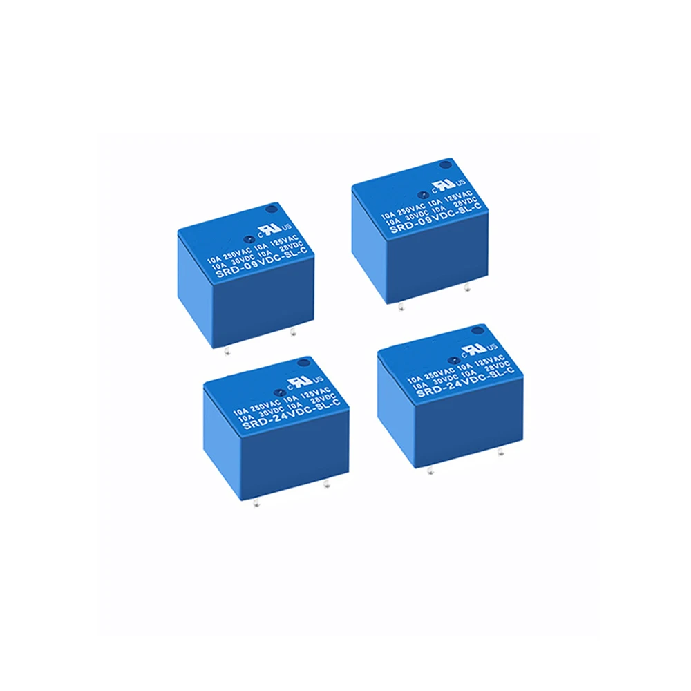 5 шт. реле 5PIN SRD-05VDC-SL-C SRD-09VDC-SL-C SRD-12VDC-SL-C SRD-24VDC-SL-C SRD-48VDC-SL-C DC 5V 12V 24V 48V Мощность |
