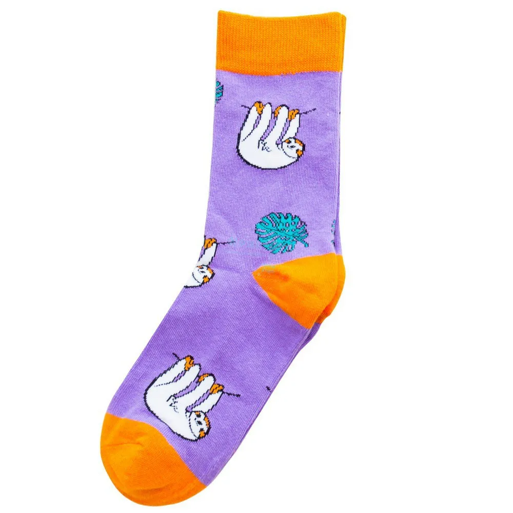 

1 Pair Happy socks ins autumn and winter tide personality woodpecker men and women medium tube stockings