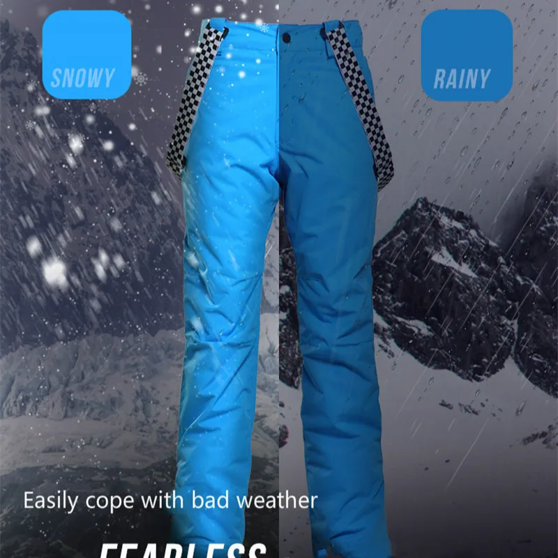 SMN сноуборд брюки для взрослых мужчин сплошной цвет ветрозащитный