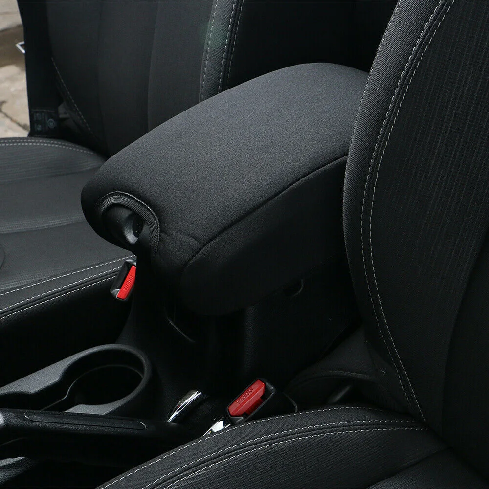 1 * Черный центральный подлокотник мягкий чехол неопреновый плетеный коврик