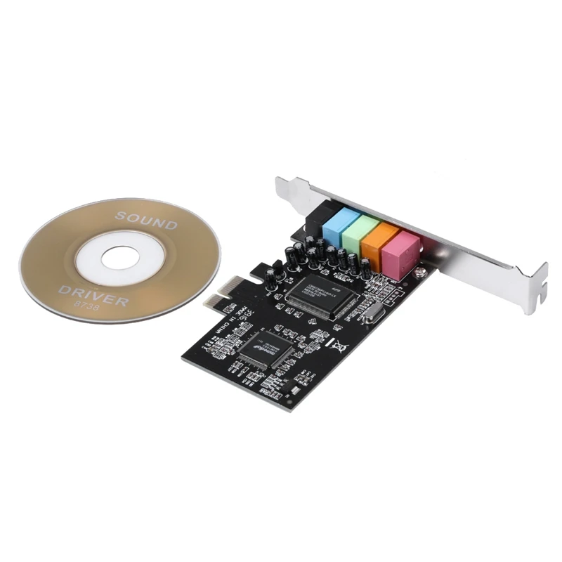 Pci X1 Pci-E 5.1 Audio Digital Sound Card Cmi8738 Chipset with Cd Driver | Компьютеры и офис