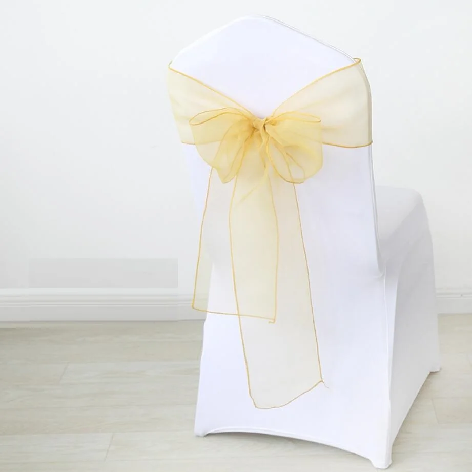 31 цвет лента на стул из органзы Хрустальный пояс свадебное украшение бантик