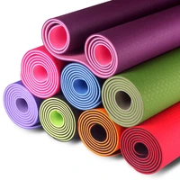 two color tpe yoga mat 6mm lengthened fitness mat environmentally friendly tasteless non slip yoga mat tpe