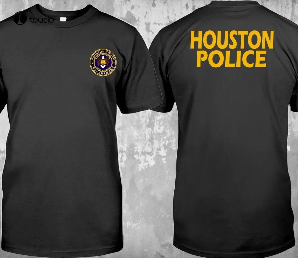 

New Police Department City Of Houston - Custom Brand Male Short Sleeve Cool Designs Best Selling Men Cool T Shirts Cotton