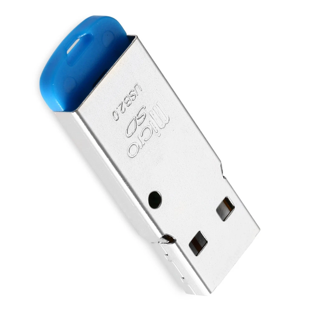 Мини устройство для чтения карт памяти Micro SD/TF металлический USB 2 0|Картридеры| |