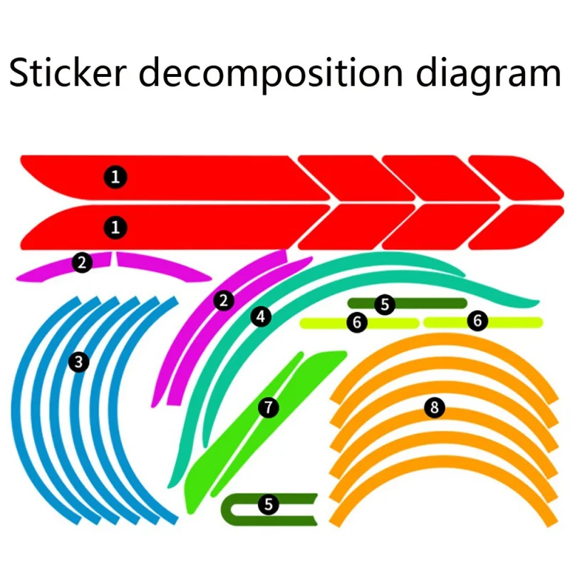 

Scooter Reflective Stickers Front Rear Wheel Tyre Cover Protective Electric Scooter Parts Safety Warning Strips For Xiaomi M365