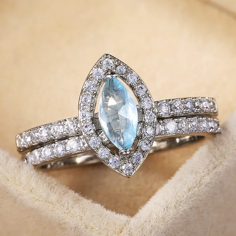 Huitan мода кольцо ювелирные наборы для женщин Роскошные изделия инкрустированные