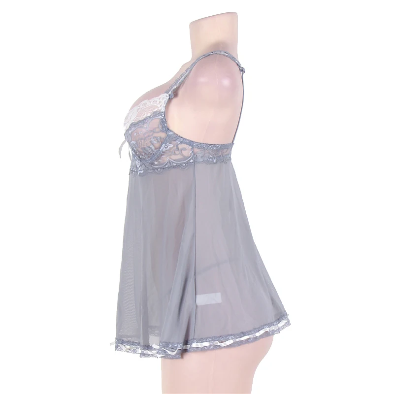 Comeonlover Сексуальная Для женщин Babydoll дамское нижнее белье в стиле пэчворк Шнуровка