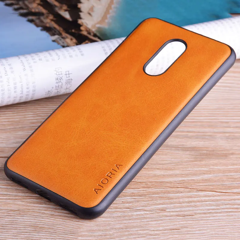 Для xiaomi redmi 5 plus чехол роскошные Винтаж кожа кожного покрова телефон чехлы для