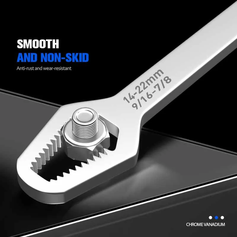 

Onnfang Universal Torx Wrench Adjustable Glasses Wrench 8-22mm Ratchet Wrench Spanner for Bicycle Motorcycle Car Repairing Tools