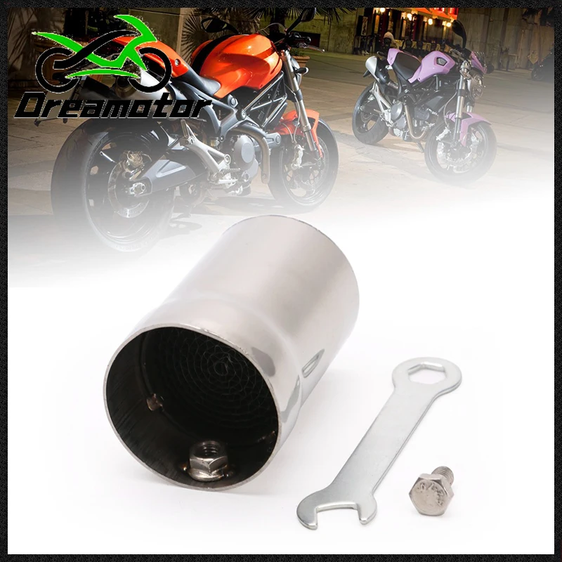 

Exhaust Pipe Silencer Universal Motorcycle DB Killer Muffler Valve Stainless Steel 48mm Motorcycle Silencer Exhaust Pipe Muffler