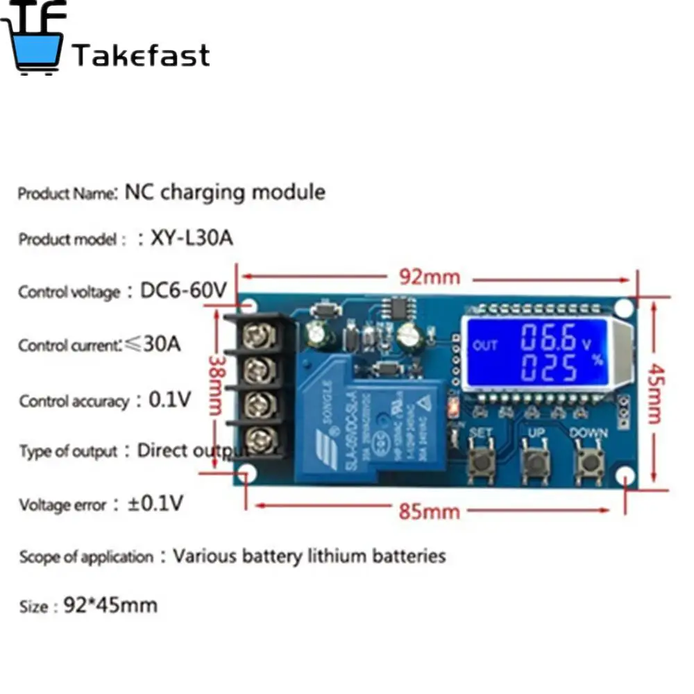 SAMIORE робот постоянного тока 6-60 в 30 А модуль памяти защитная плата зарядное