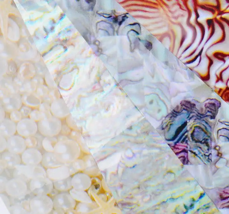 16 шт. мраморный красочный блестящий камень для дизайна ногтей Фольга клей