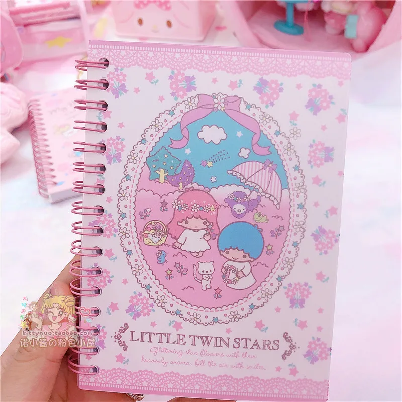 Kawaii мультяшный портативный блокнот в спирали с твердой обложкой карманный