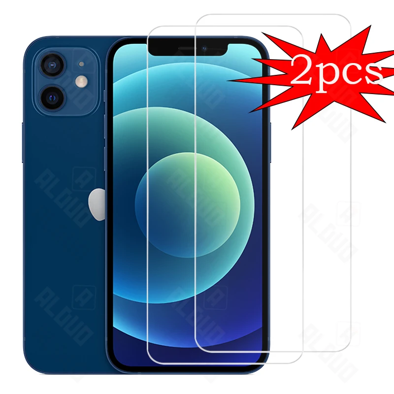2 шт. закаленное стекло для iphone 12 Pro Max se 2020 Защитное экрана 11 pro max XR 6s 7 8 plus mini