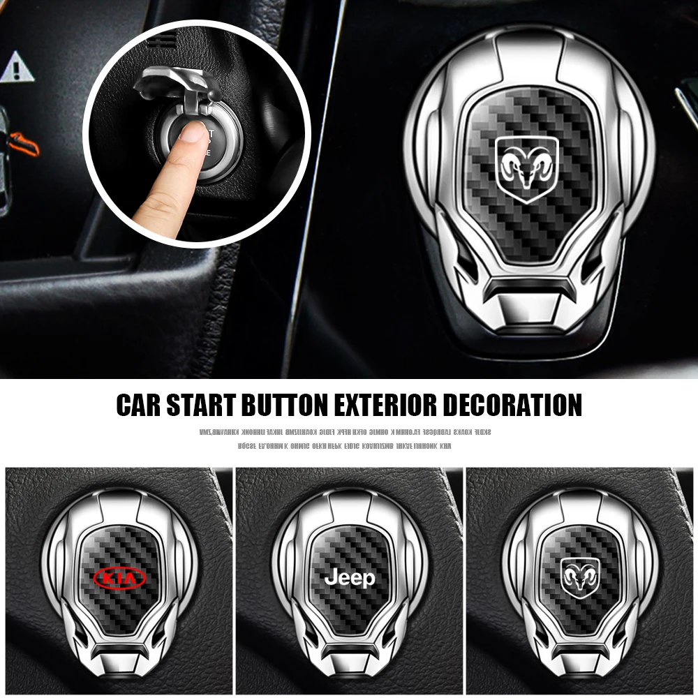 Кнопка запуска двигателя автомобиля декоративная крышка наклейки интерьерные