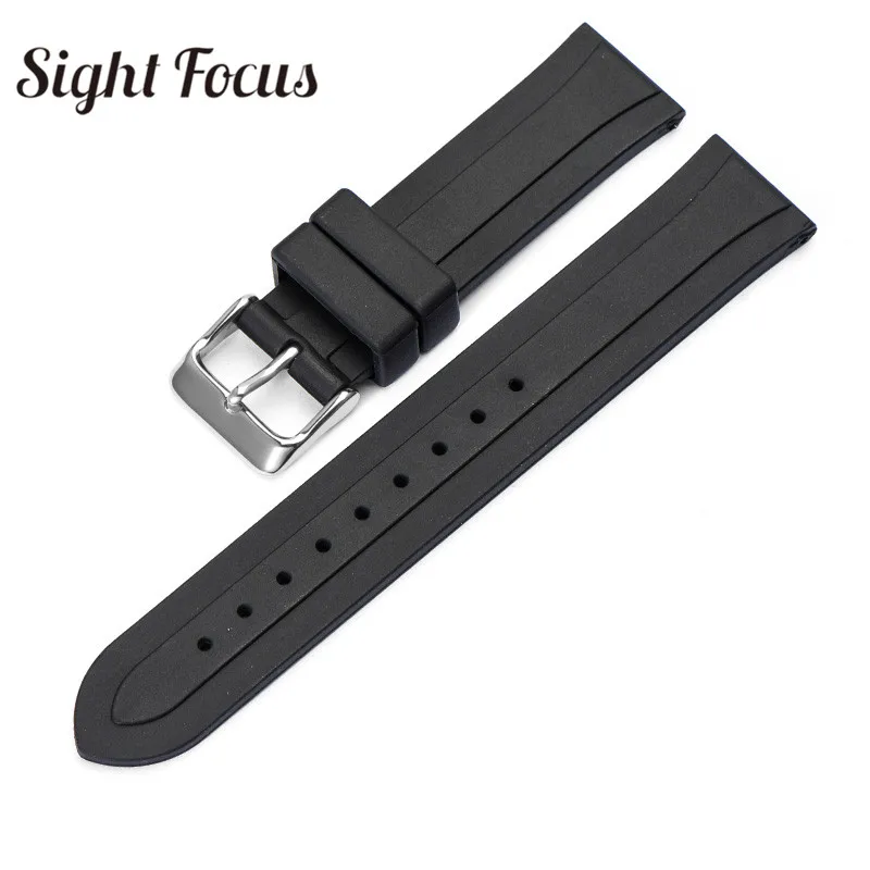 19mm Rubber Sport Watch Band for Tudor Tissot T41 T17 T095 T055 PRC100 Strap Waterproof Belt Montre Orologio Hombres Homen | Наручные