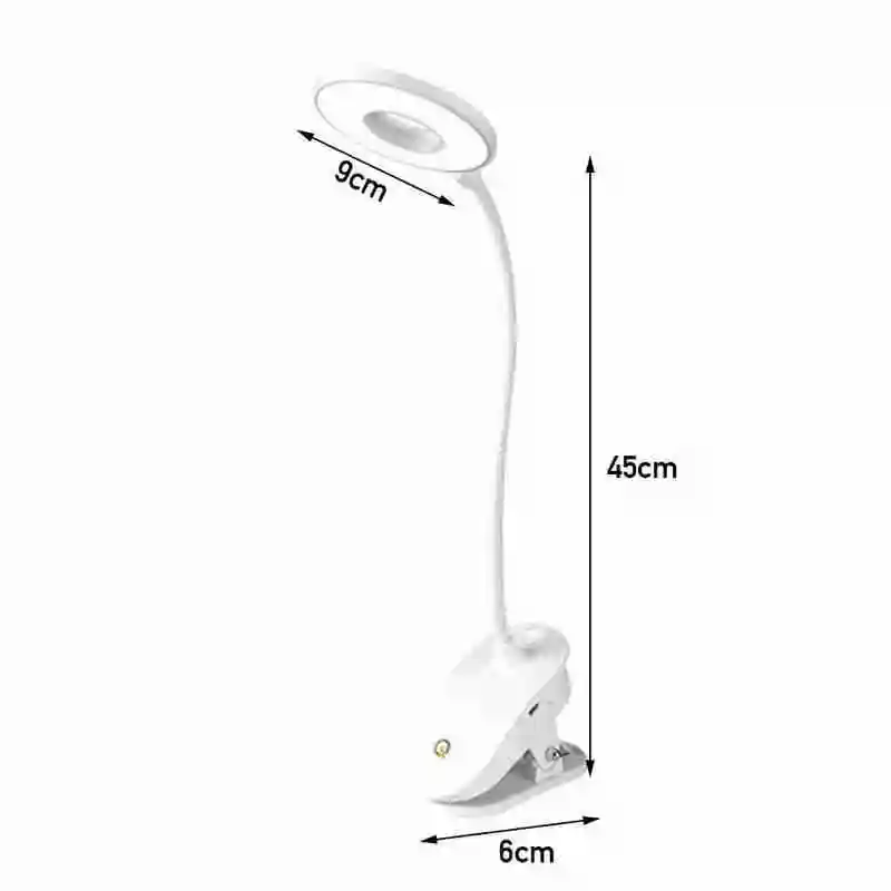 

Table Ring lamp Led Desk Lamp Clip Study Lamps Magnifier Light Battery Desktop Table Gooseneck Rechargeable usb L8J3