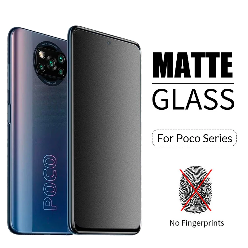 

Матовое стекло без отпечатков пальцев для Xiaomi Poco X3 Pro X3 NFC M3 Pro F3, пленка для экрана Xioami Mi Pocox3 X3Pro, очки, 2 шт.
