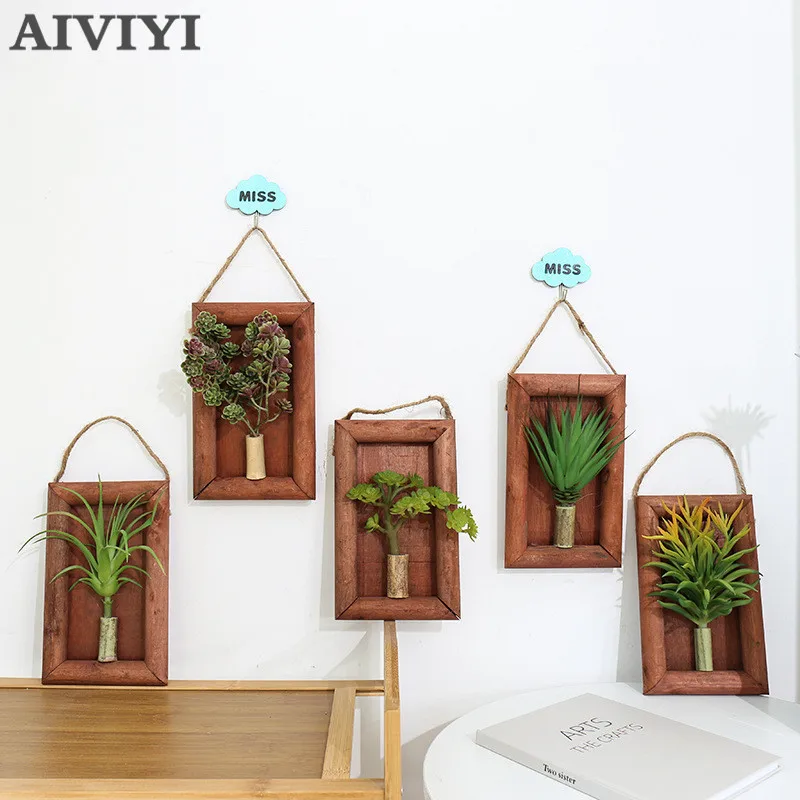

Имитация суккулента, настенное креативное украшение в горшке, Свадебная вечеринка, сад, дом, фоторастения, подарок