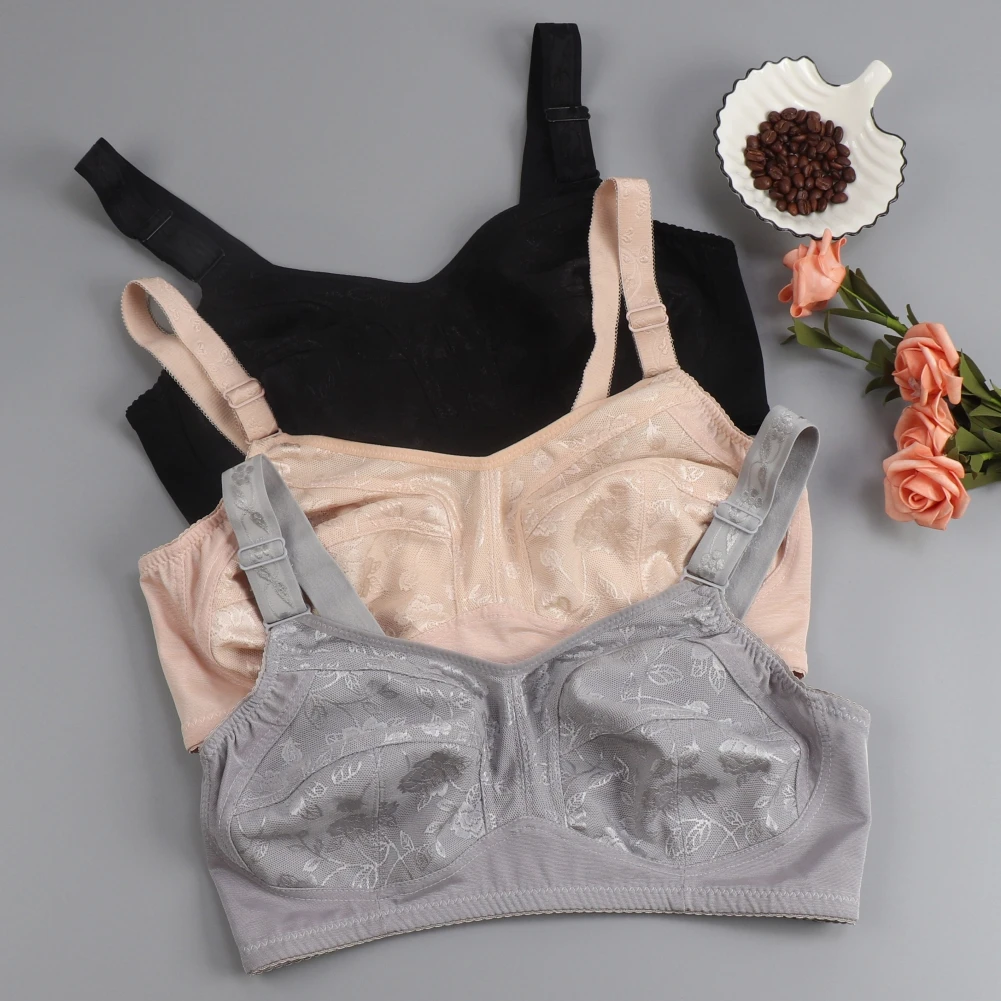 

Women Comfortable Cotton Bra Gift for Mom Soft Bralette Underwear Stretch Plus Size Women Brassiere