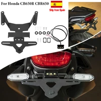 for honda cbr650 cb650r 2019 2021 cbr650r fender eliminator tail tidy license plate holder mount led light cbr 650r accessories