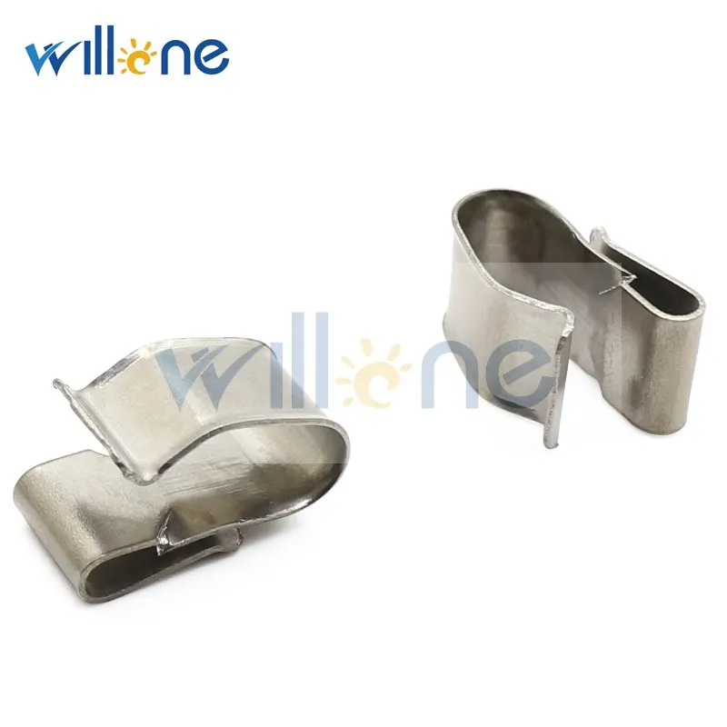 Willone 100 шт. PV солнечные кабельные зажимы из нержавеющей стали для крепления солнечного кабеля