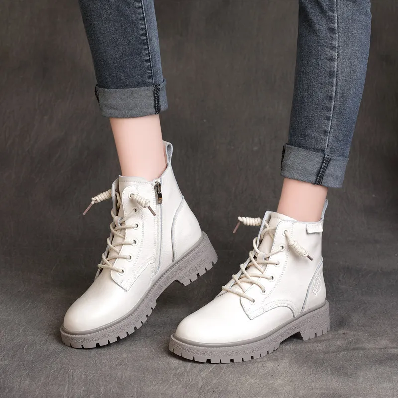 

New Women Boots Round Breathable Platform Shoes New Winter Large Shoes For Women 2021 Hot Casual Footwear