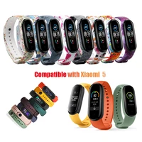 silicone bracelet for mi band 5 belt miband 5 belt replacement wristband for xiaomi mi band 5 silicone tpu soft strap