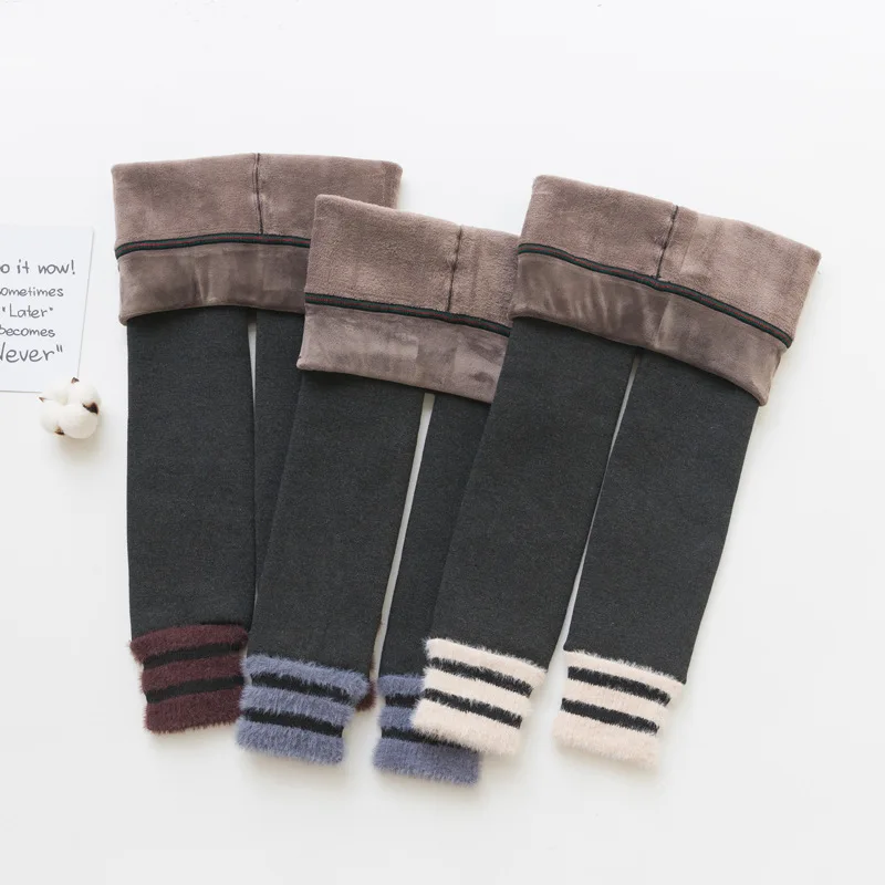 Новинка теплые зимние модные флисовые леггинсы для девочек детские штаны|Брюки| |