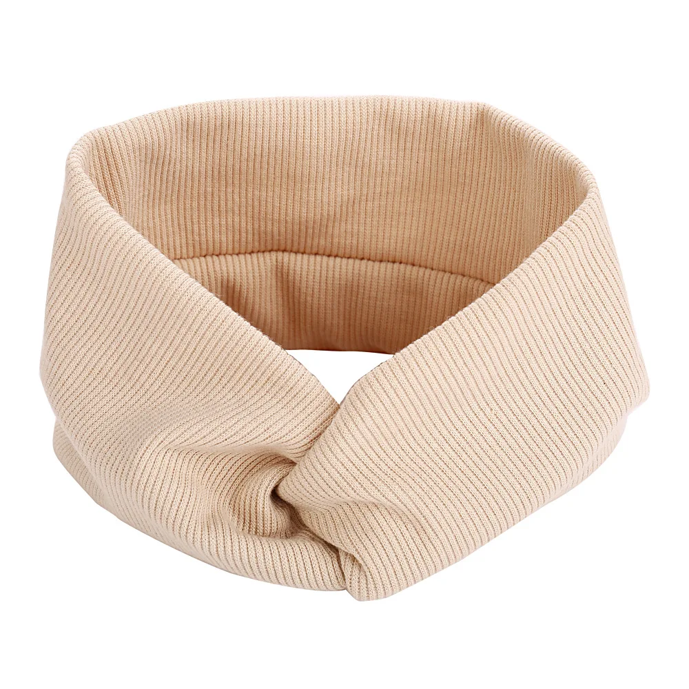 

2021 Elastic Knot Headbands Sweat Absorbing Solid Color Headband For Women Girl Baby Fashion Cotton Cross Hair Accessories