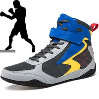 2022 new mens professional fighting wrestling shoes breathable non slip wrestling sports shoes youth boxing shoes 36 46