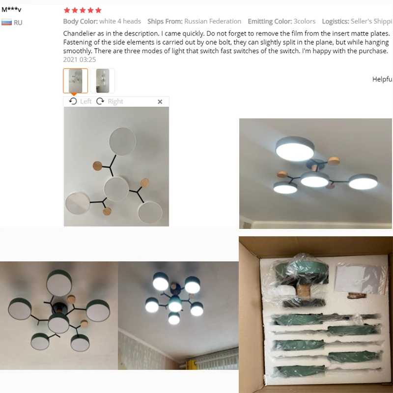 $25.67 Nordic style living room ceiling chandelier LED light bedroom ceiling lighs dining room lamp aisle lighting thickened lampshade