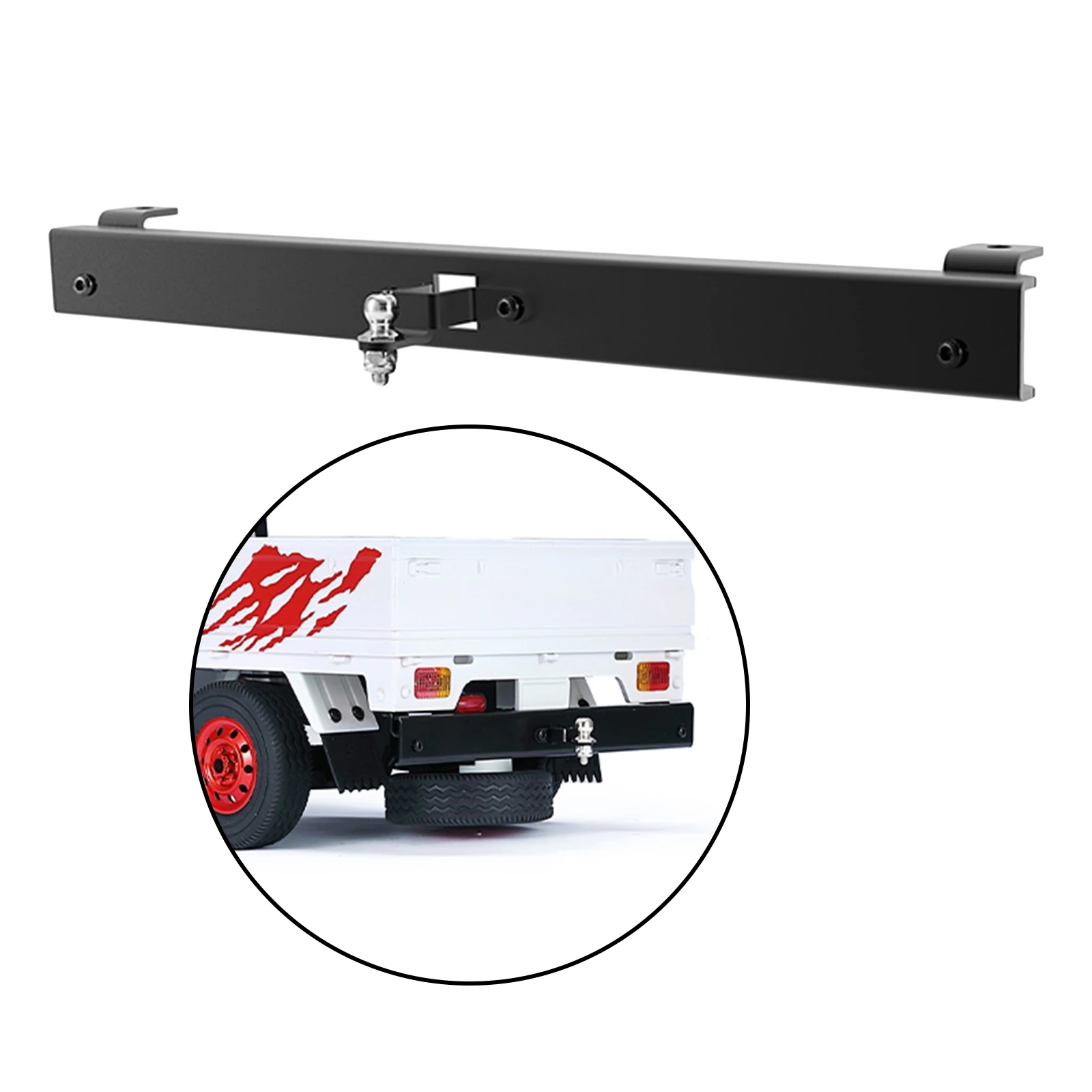 

RC Metal Rear Bumper for WPL D12 Pickup Truck on-Road RC Car Accessory