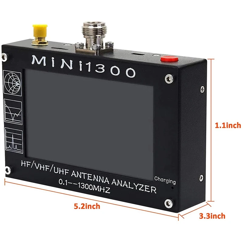 Векторный анализатор сети Mini1300 0 1 1300 МГц Hf Vhf Uhf антенна Swr измеритель частоты