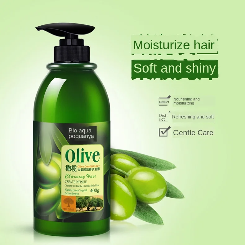 

Olives Set Hair Growth Dandruff Shampoo Smooth Straight Conditioner 400ml Conditioners Care Hair Loss Products serum oil 1 pcs