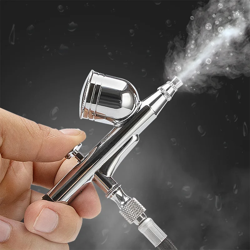 

0.2mm Painted Cake Nozzle Spray Gun Set Air Compressor Adjustable Model Coloring Nail Art Makeup Double Acting Spray Gun Tools